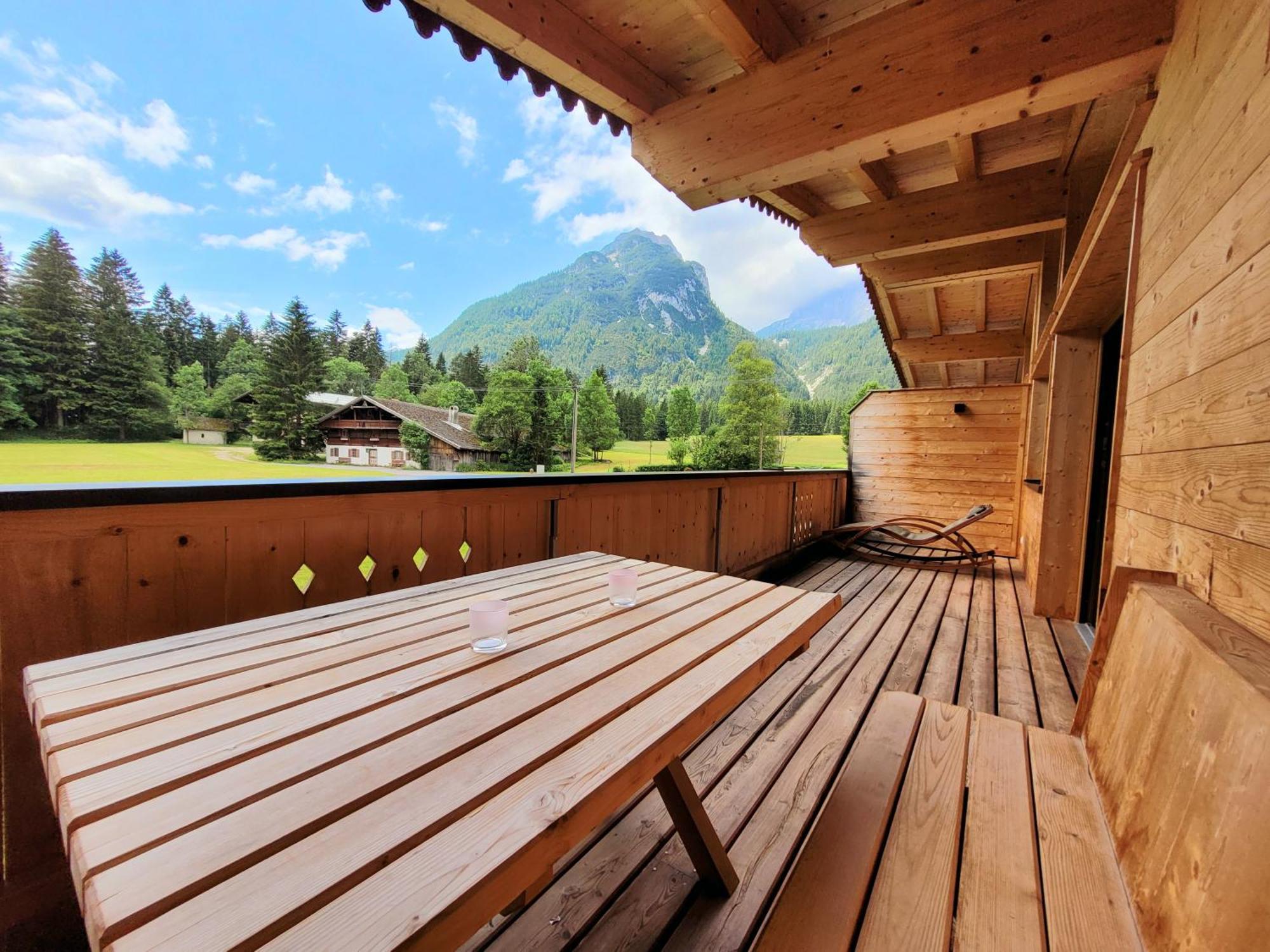 Alpenchalet Im Leutaschtal ภายนอก รูปภาพ
